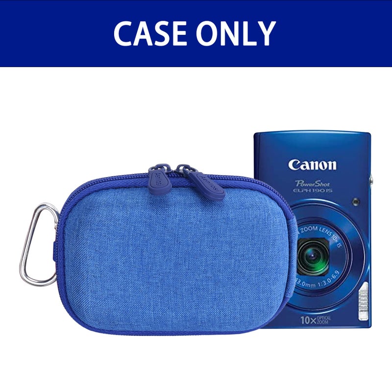 Aenllosi Hard Carrying Case Replacement for Canon PowerShot ELPH 170/180/190/300/330/340/350/360 Digital Camera (carrying case, Blue) - Image 4